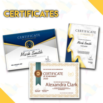 Certificates Sneha Creation